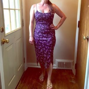 Vintage Byer Too (California) plum maxi dress